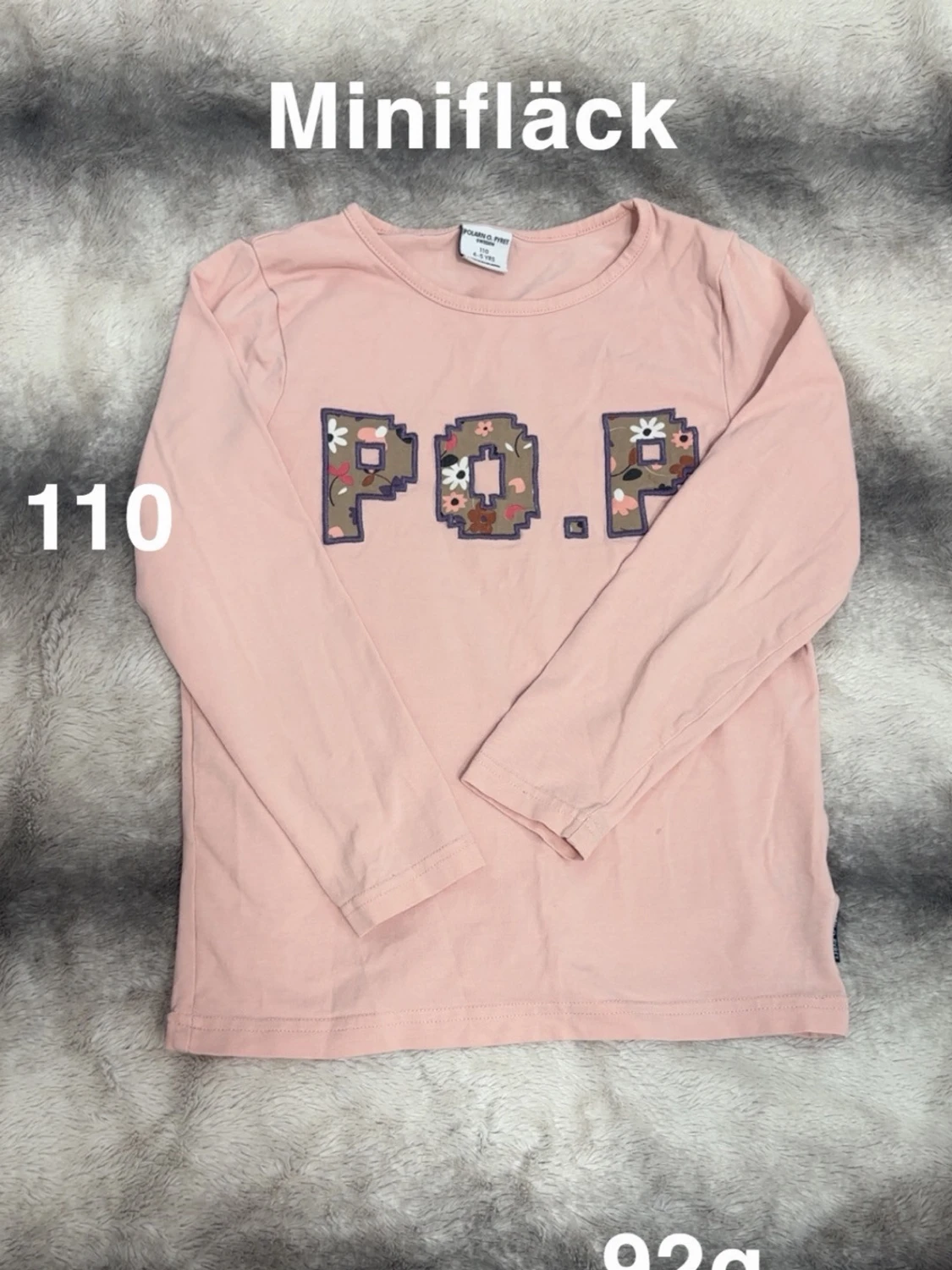 Rosa långärmad topp från Polarn O. Pyret