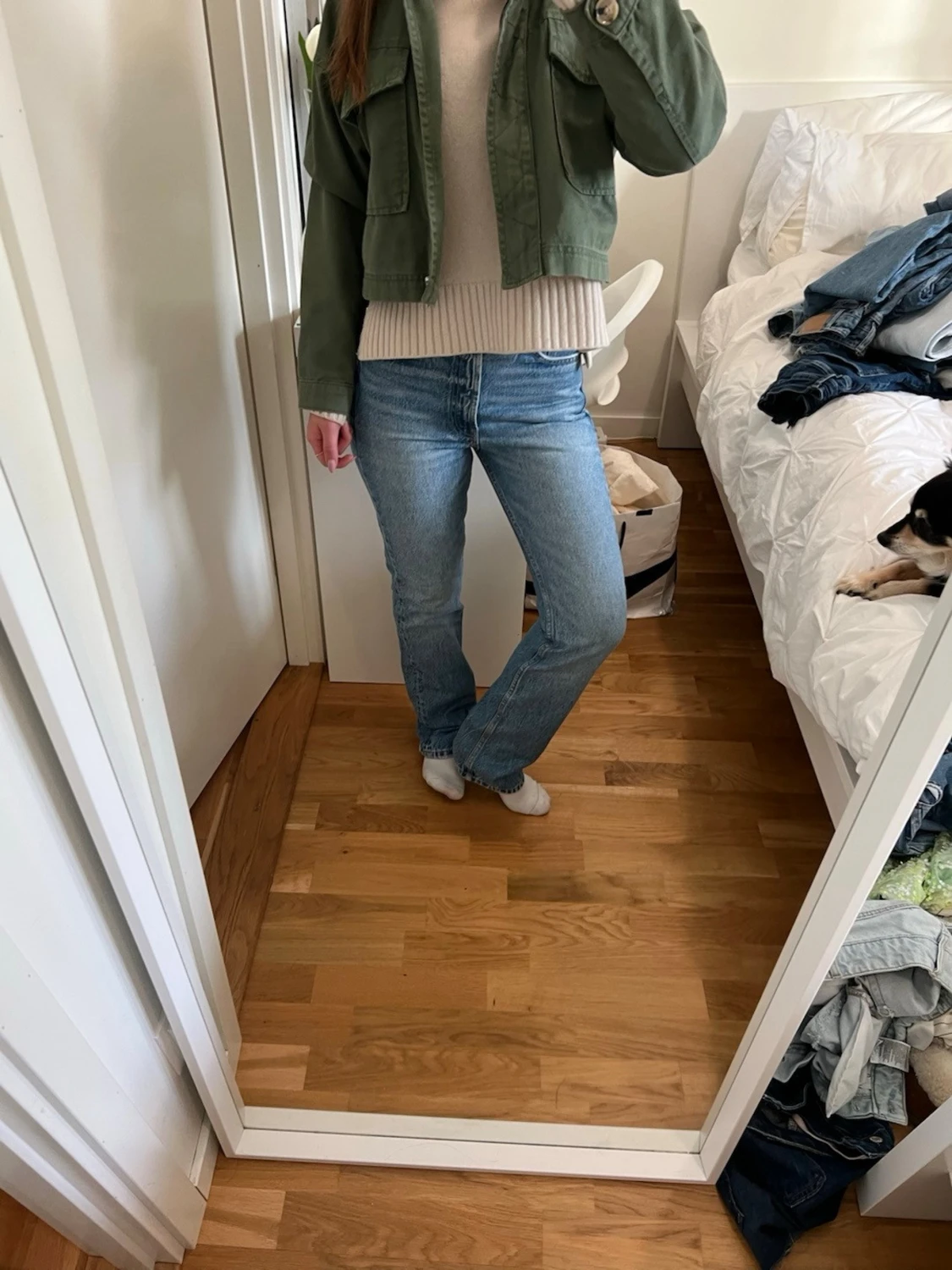 Ljusblå raka jeans - 1