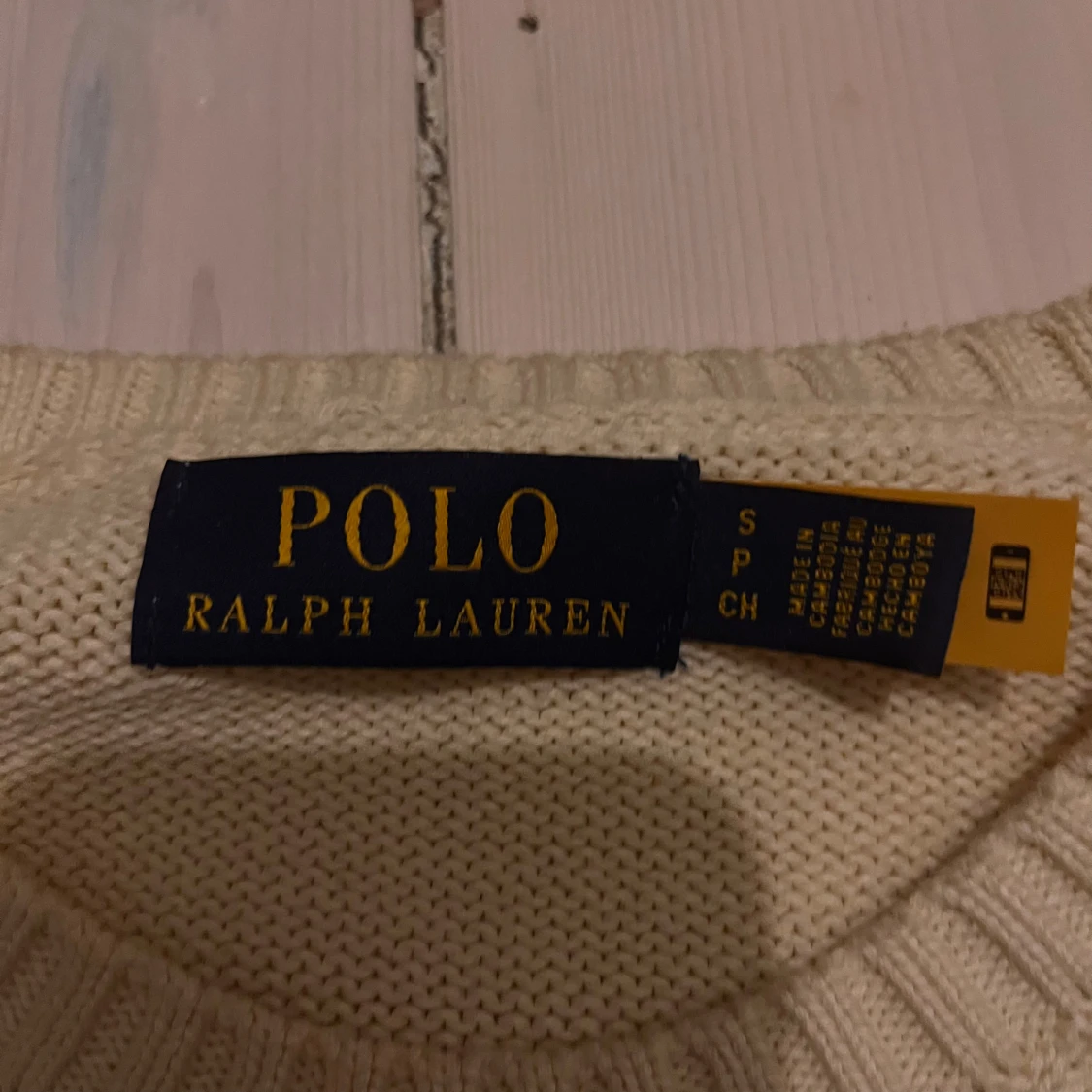 Beige stickad tröja från Polo Ralph Lauren - 1