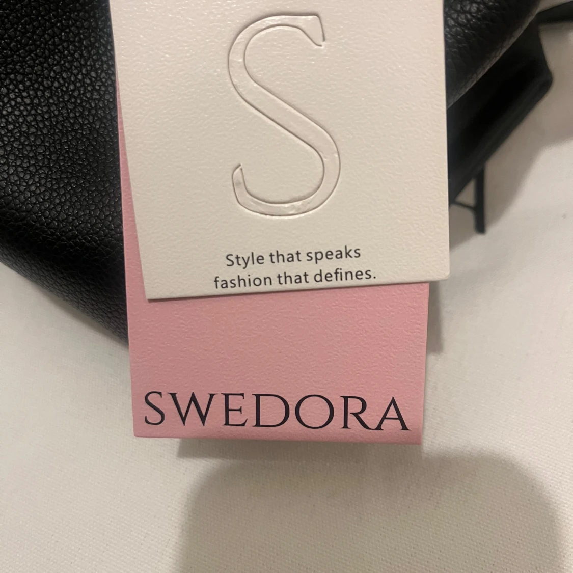 Svart handväska från Swedora i skinn - 4