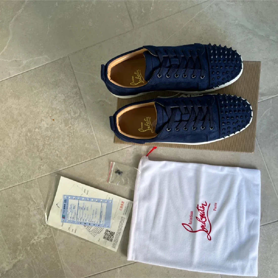 Mörkblå Christian Louboutin skor - 2