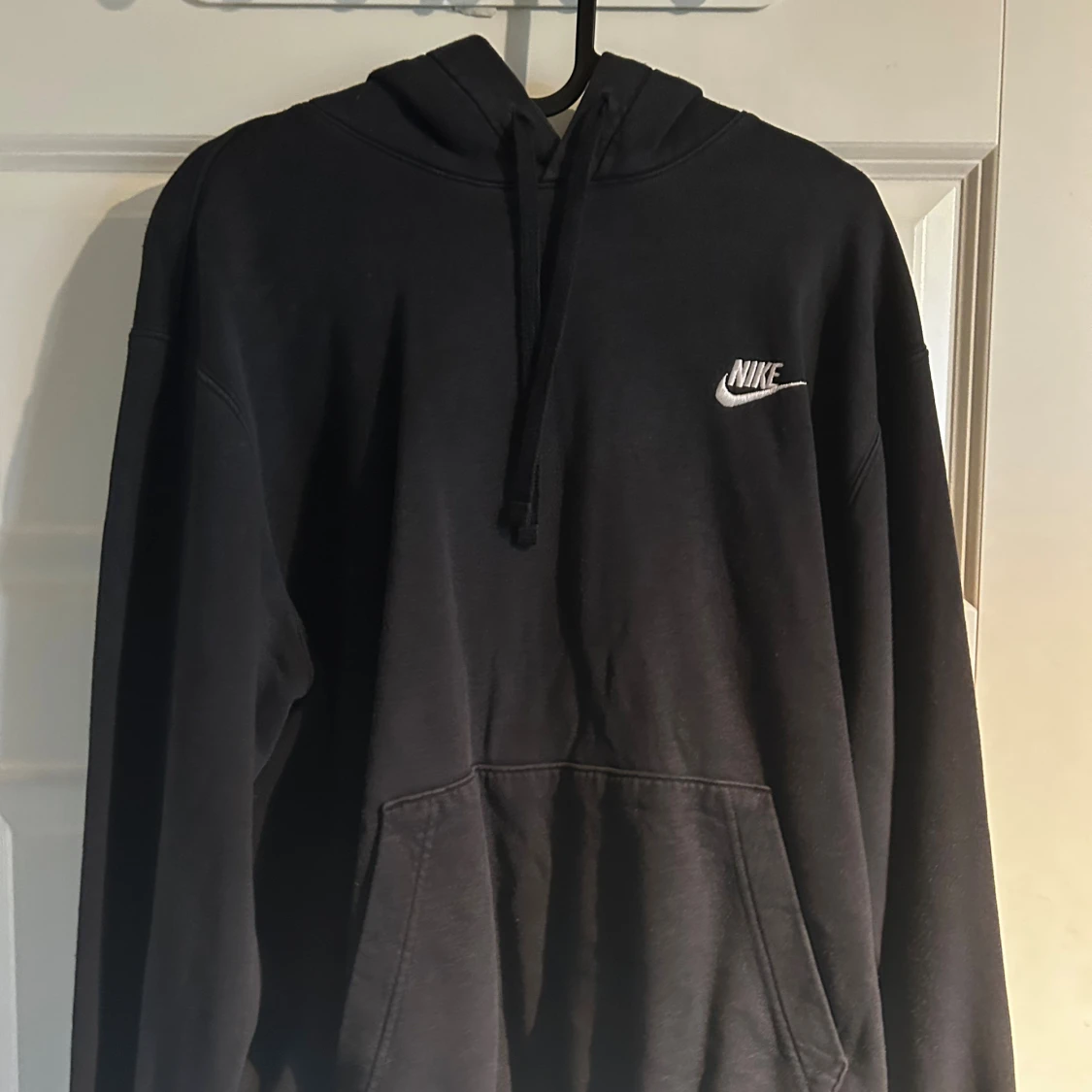 Svart Nike hoodie med huva