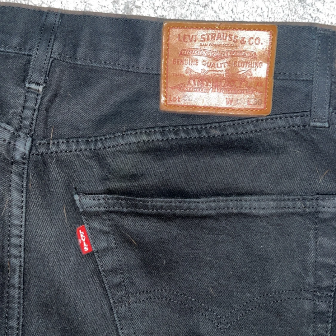 Svarta Levi's 501 jeans straight fit - 2
