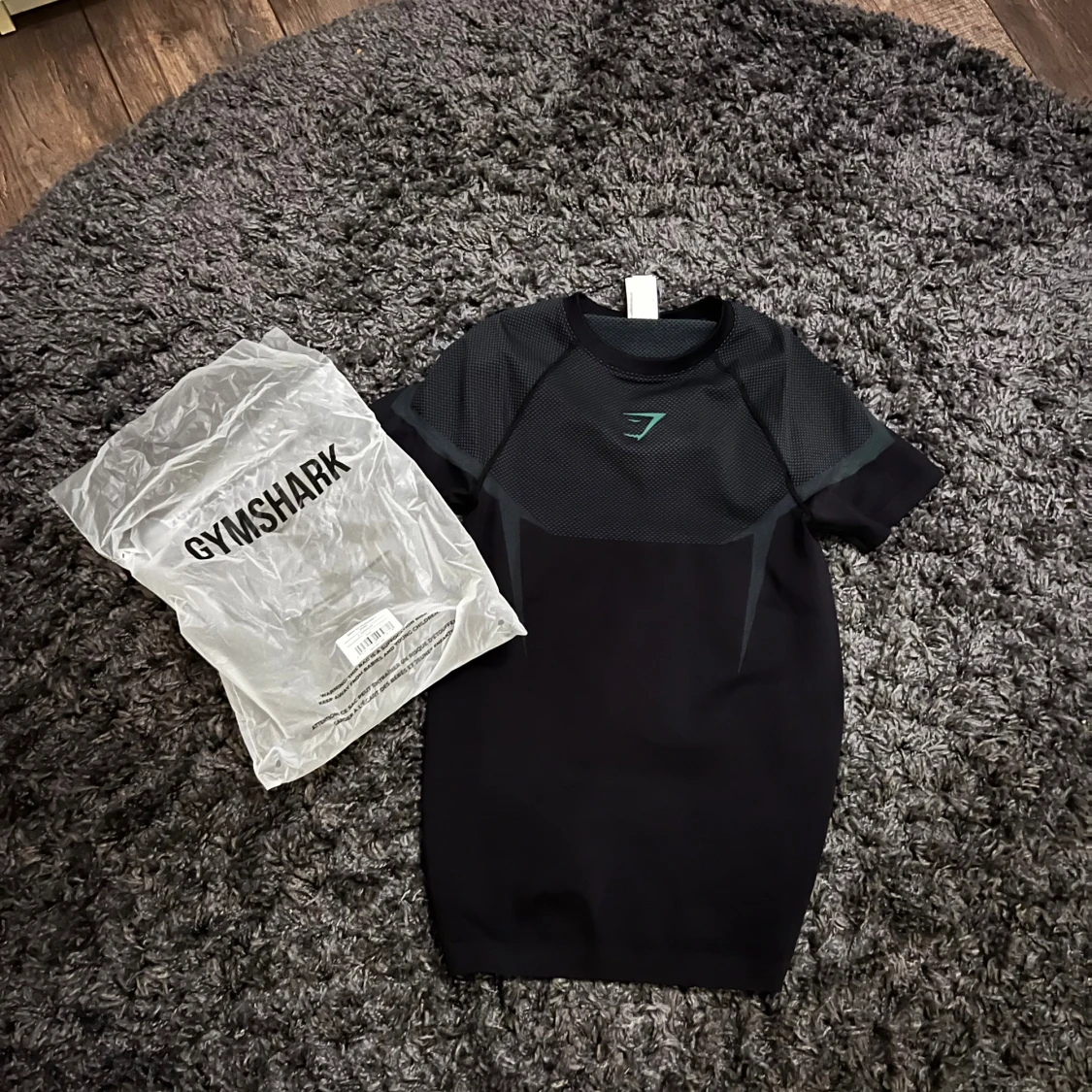 Svart Gymshark t-shirt i mesh - 3