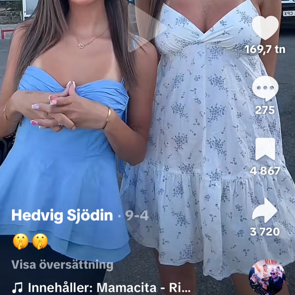 Blå topp från Zara 