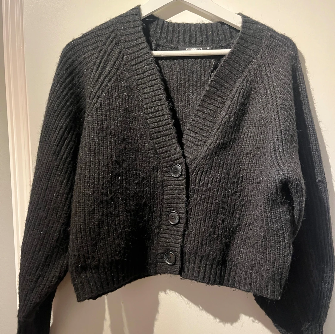 Svart stickad kofta Gina Tricot XS - 1