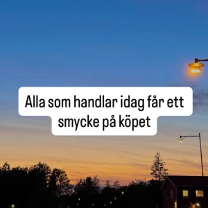 Smycke på köpet vid köp idag - Handla idag och få ett smycke på köpet! Ju mer du handlar för, desto lyxigare smycke får du. Smycket kan vara allt från ring, armband, halsband eller örhänge i olika färger och material. Perfekt för dig som vill ha något extra till din stil.