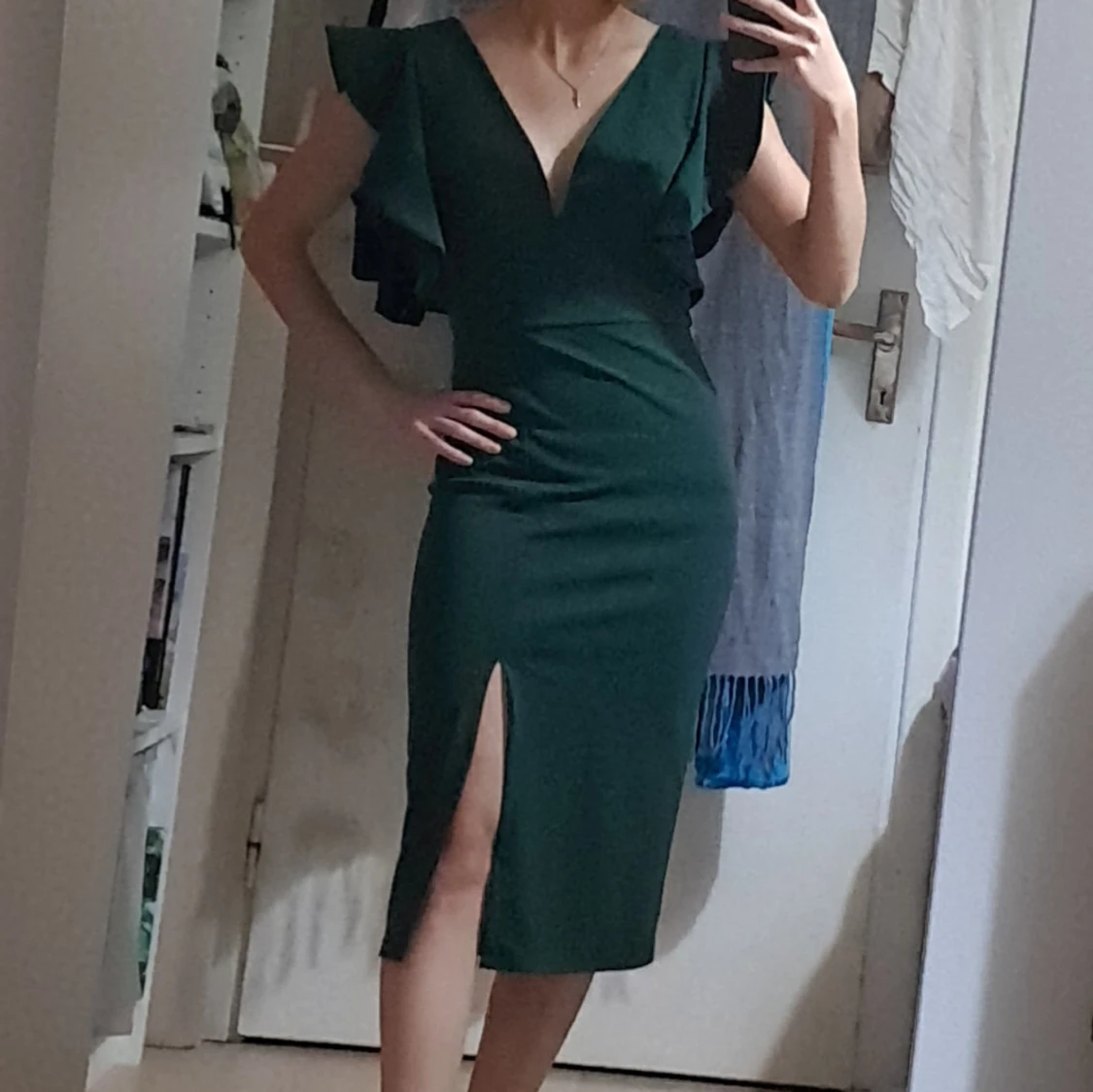 Mörkgrön klänning från WalG