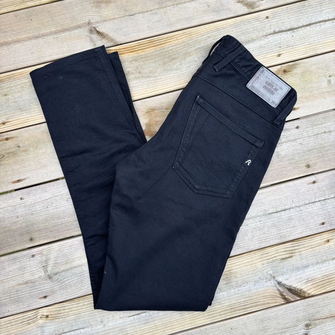 Svarta Replay Anbass jeans