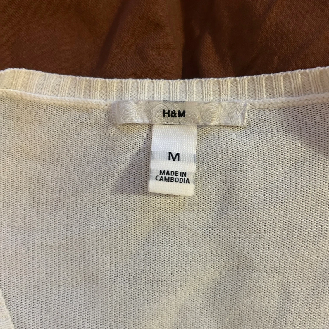 Vit långärmad topp  - 4