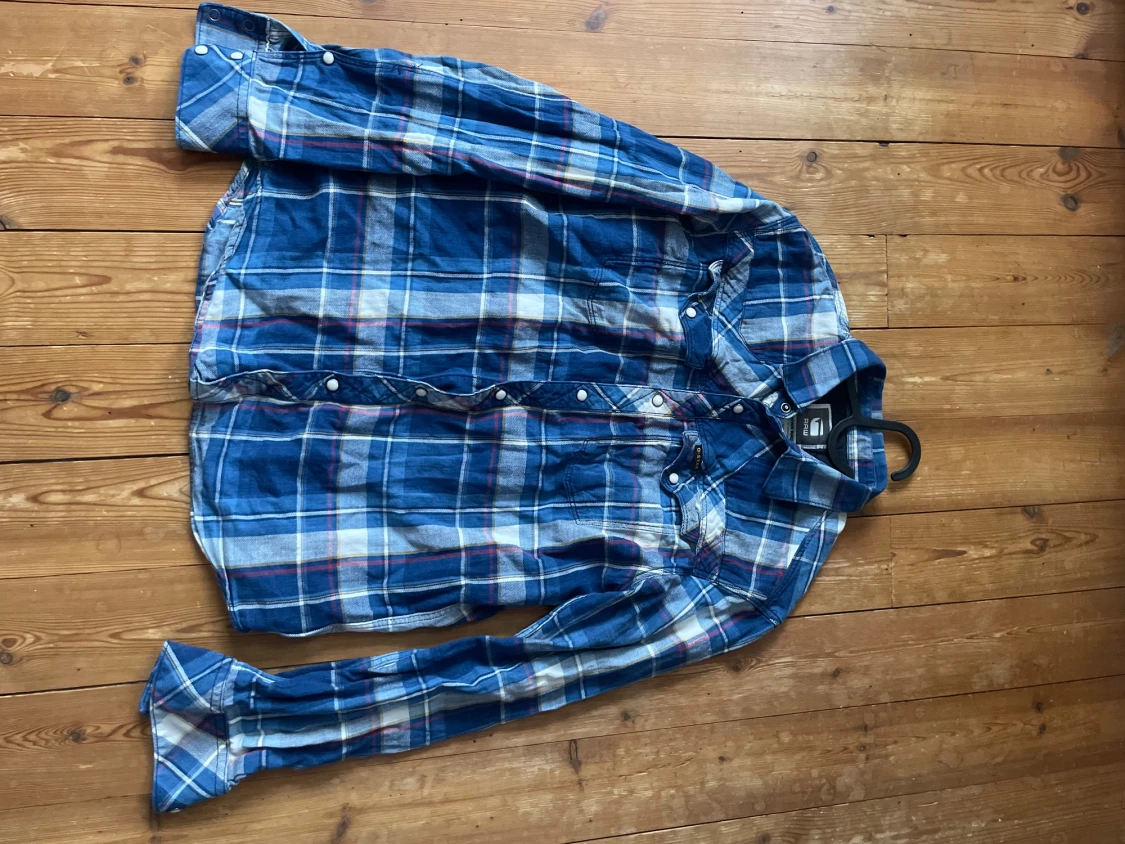 Blårutig skjorta från G-Star RAW