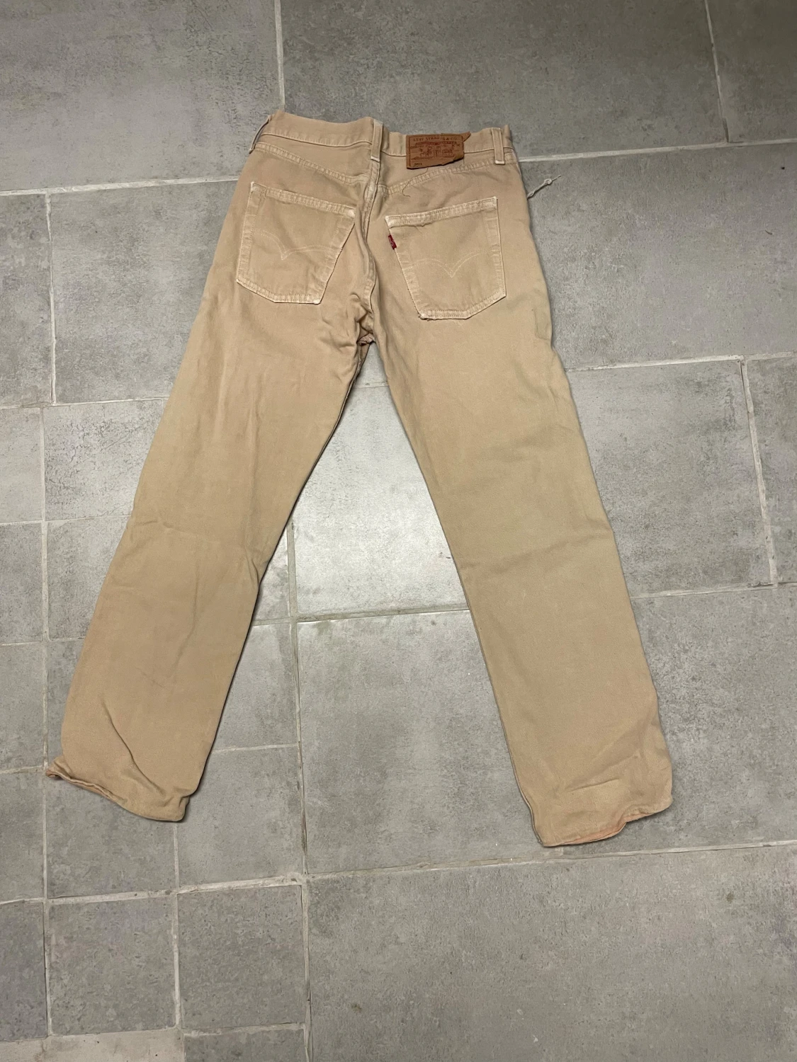 Beige Levi's 501 jeans W28 L30 - 1
