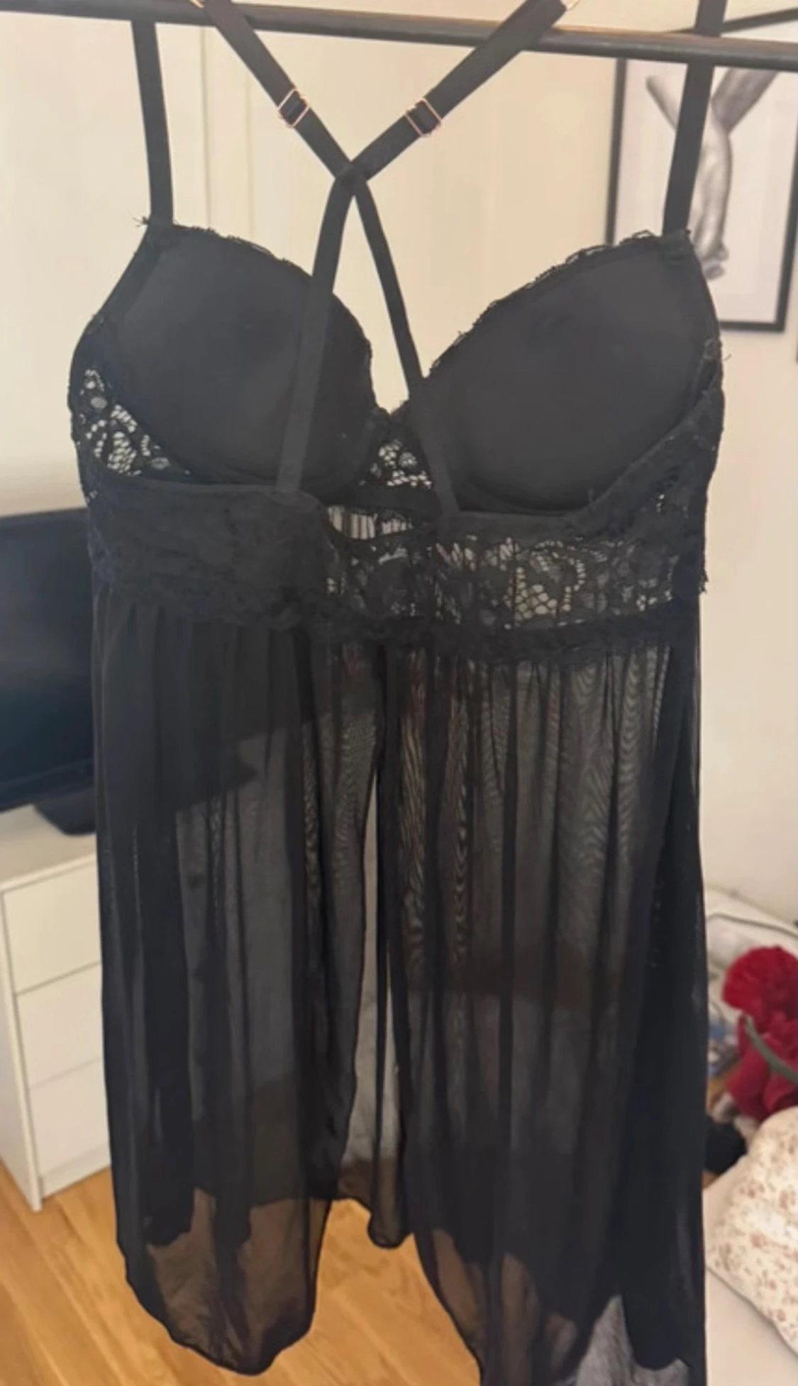 Svart spetsklänning Marilyn Monroe S - 1