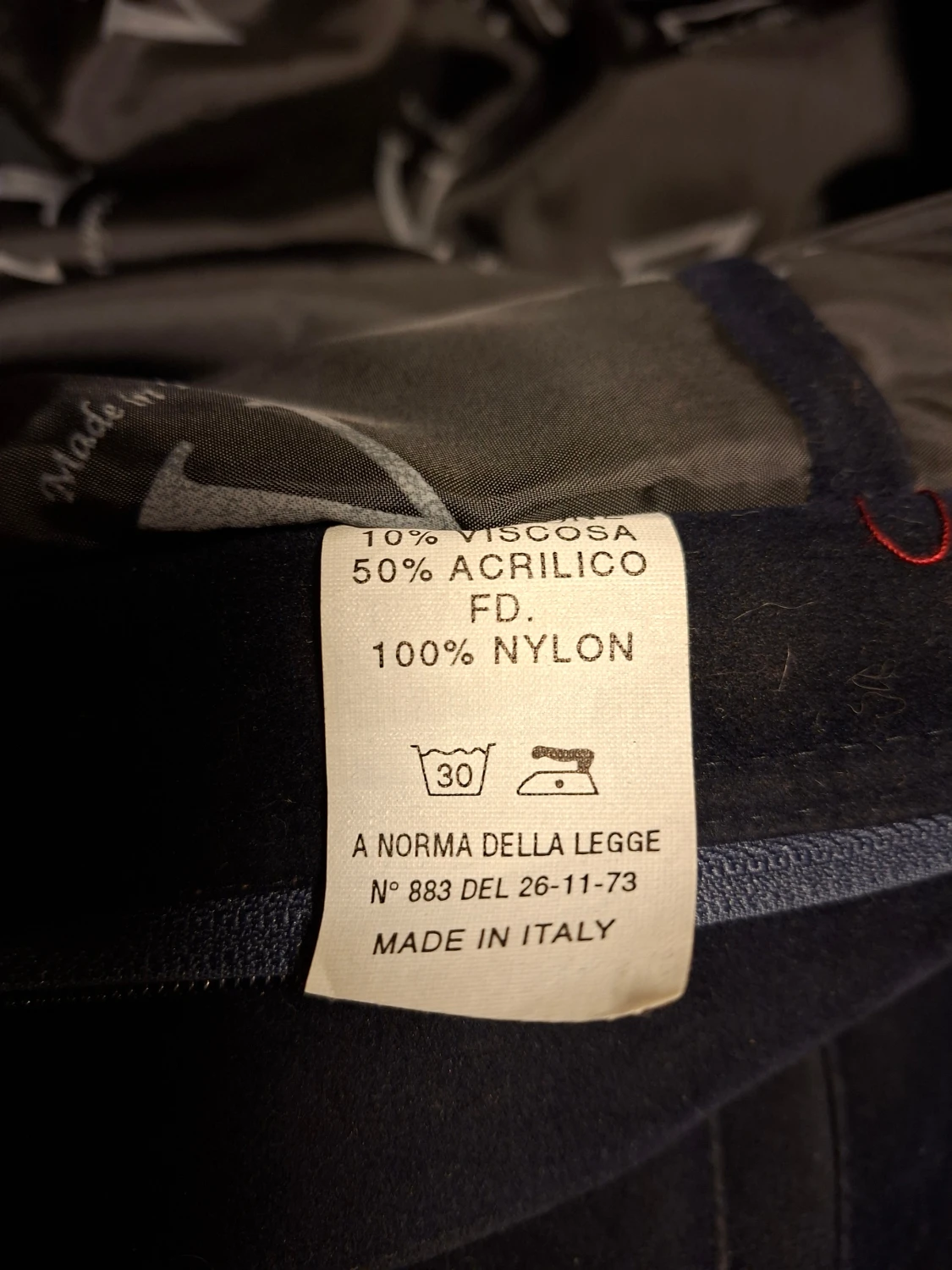 Mörkblå mockajacka från V Import Export - 4