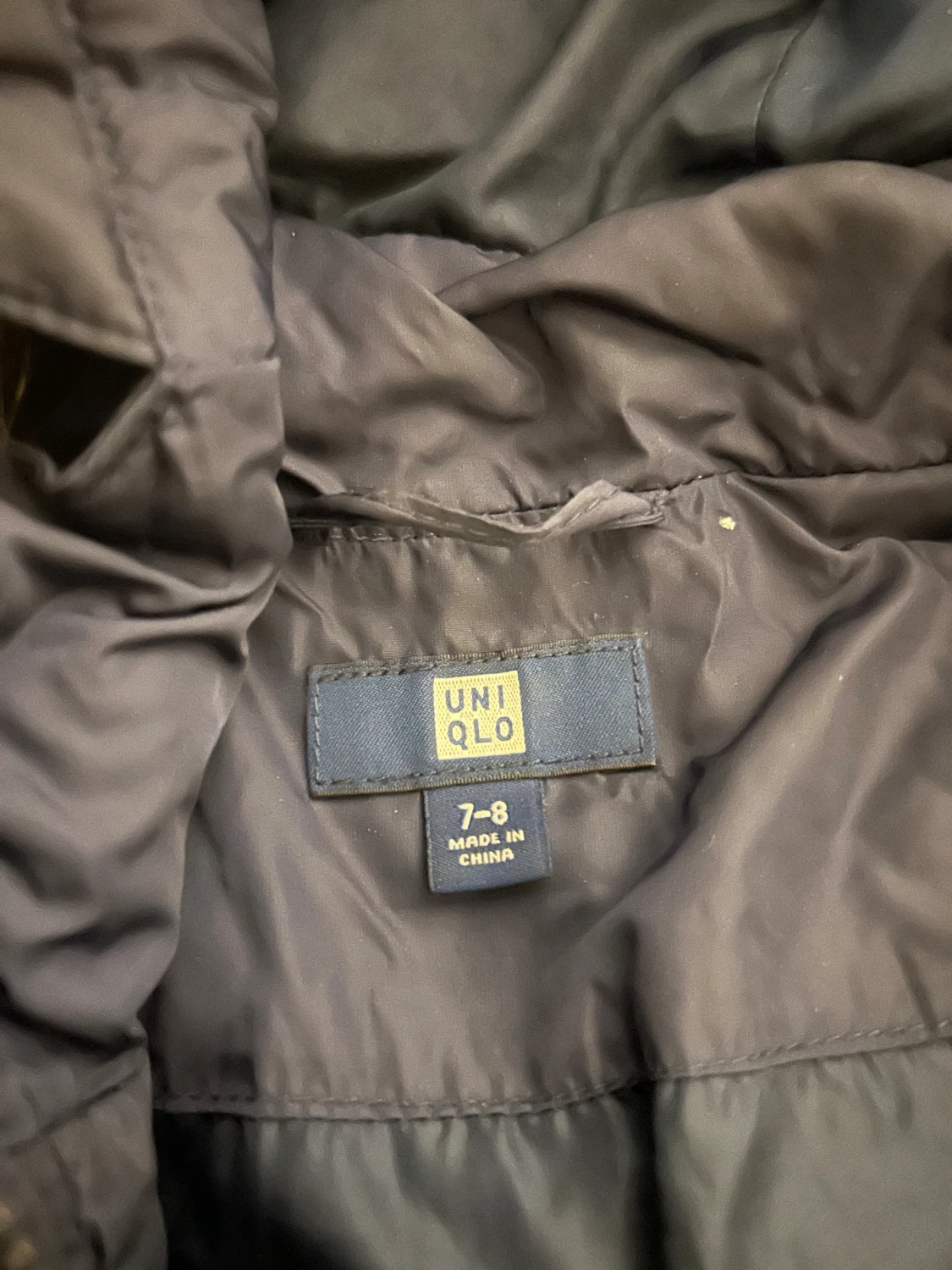 Mörkblå lång dunjacka från Uniqlo - 2