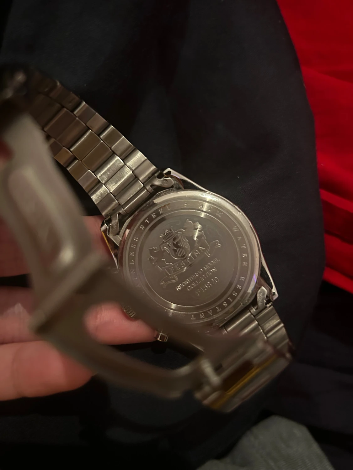 Silverfärgad Festina Chronograph klocka - 4