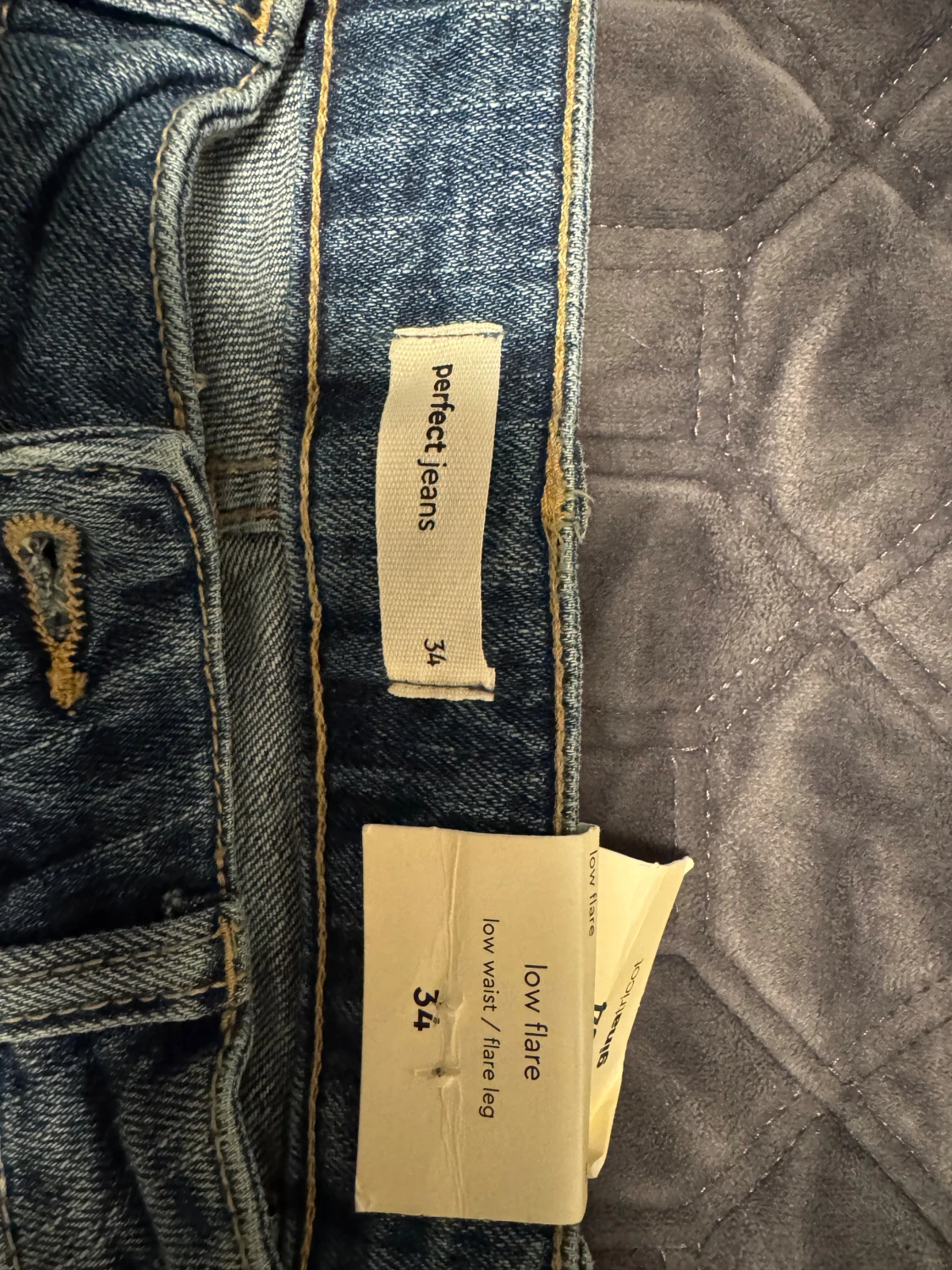 Perfect Jeans low flare blå jeans - 1