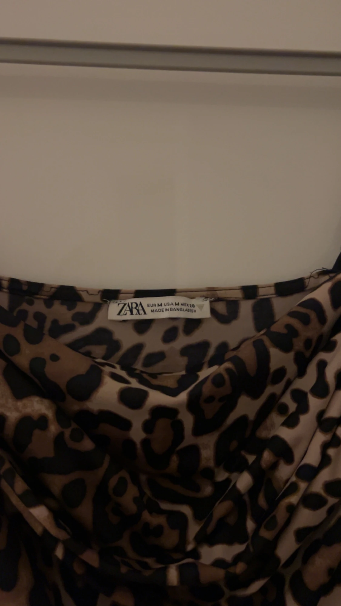 Leopardmönstrad linnetopp från Zara - 1