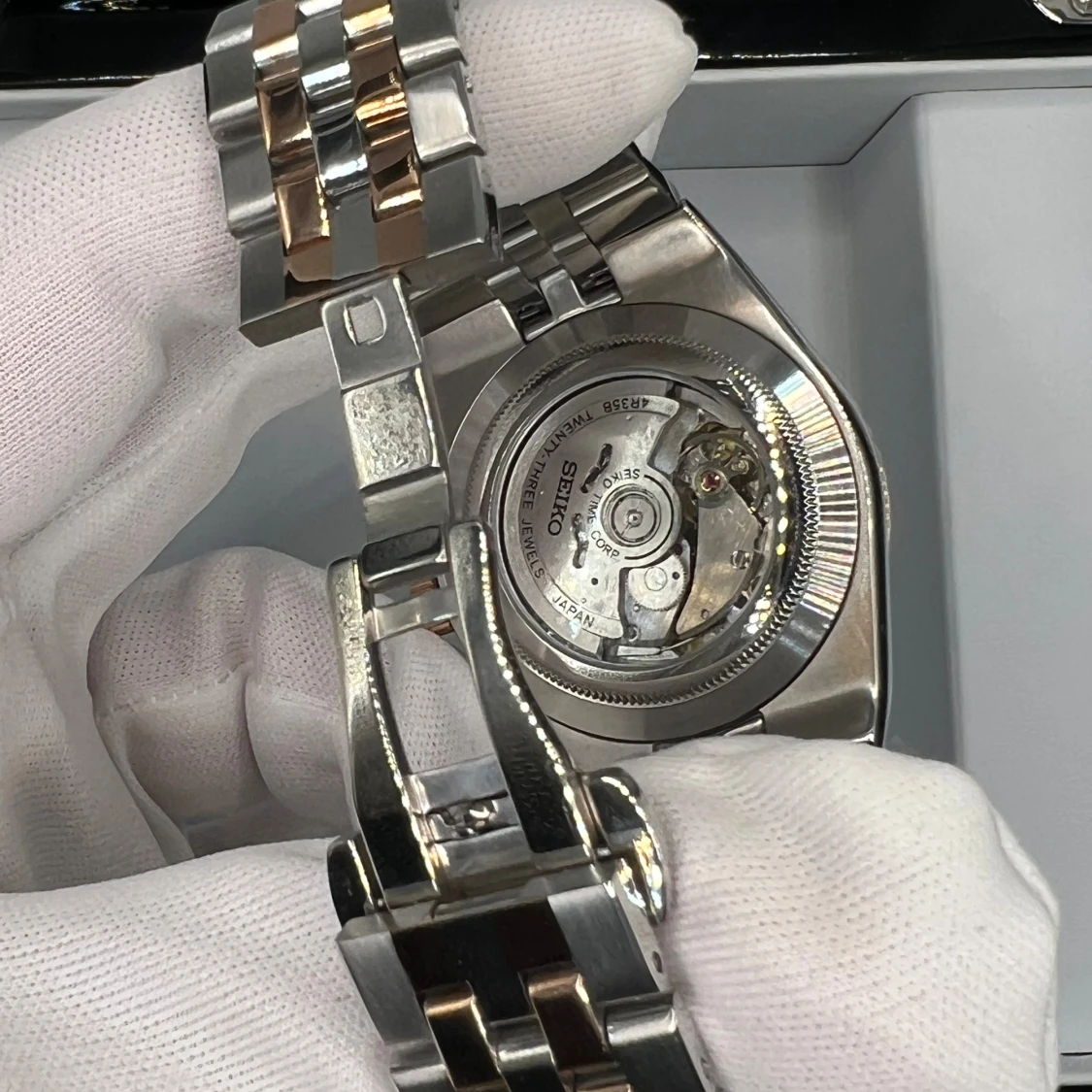 Seiko Land-Dweller tvåtonad automatisk klocka - 1