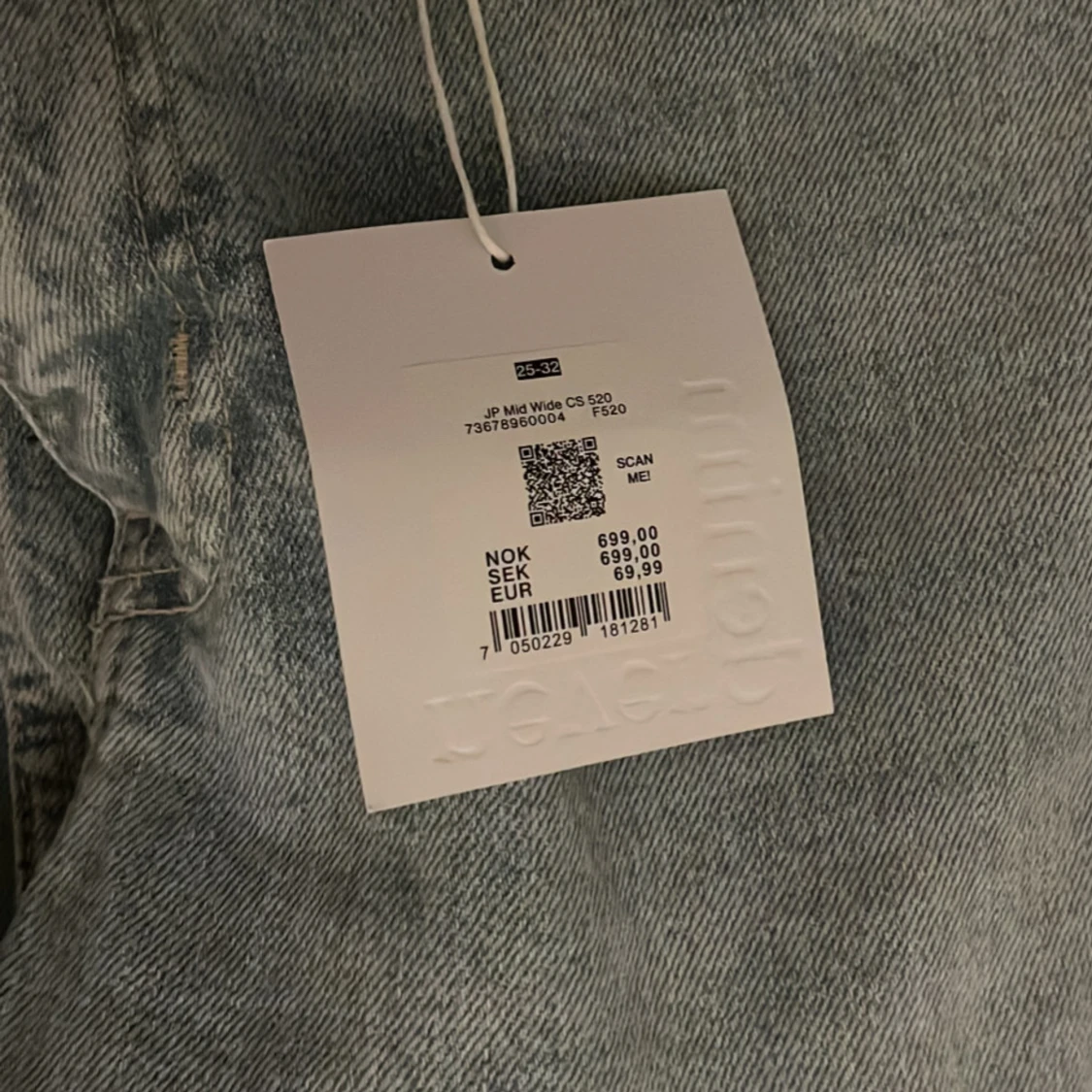 Ljusblå wide jeans från Bik bok - 3