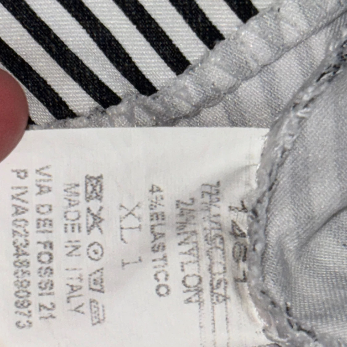 Randiga byxor i svartvitt, storlek XL - 3