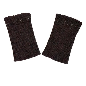 Handmade Knitted 100% Wool Wrist Warmers/Hand Warmers/Fingerless Gloves - ♡ Beautiful handmade knitted 100% wool wrist warmers/hand warmers/fingerless gloves with pearls. ♡ Perfect for musicians, writers and anyone who requires finger dexterity.