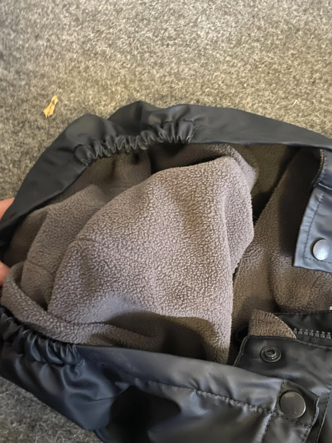 Svarta täckbyxor med reflexdetaljer - 1