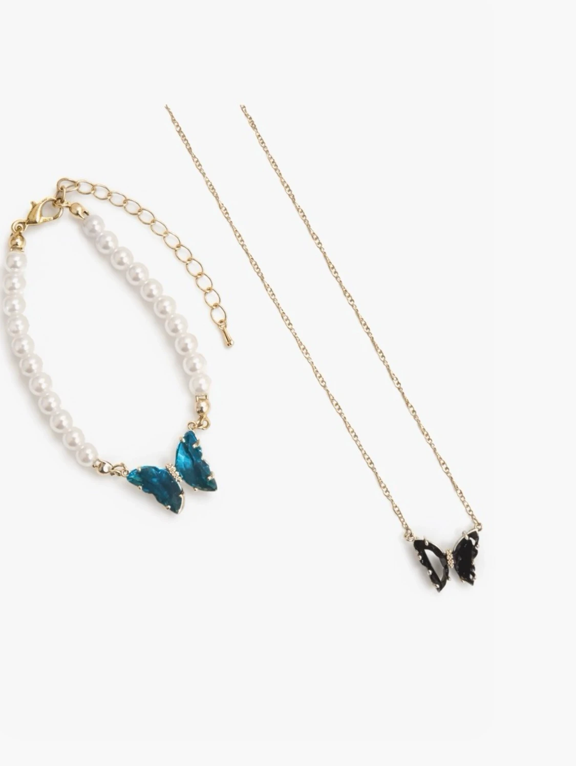 Fjärils halsband och armband  - 1