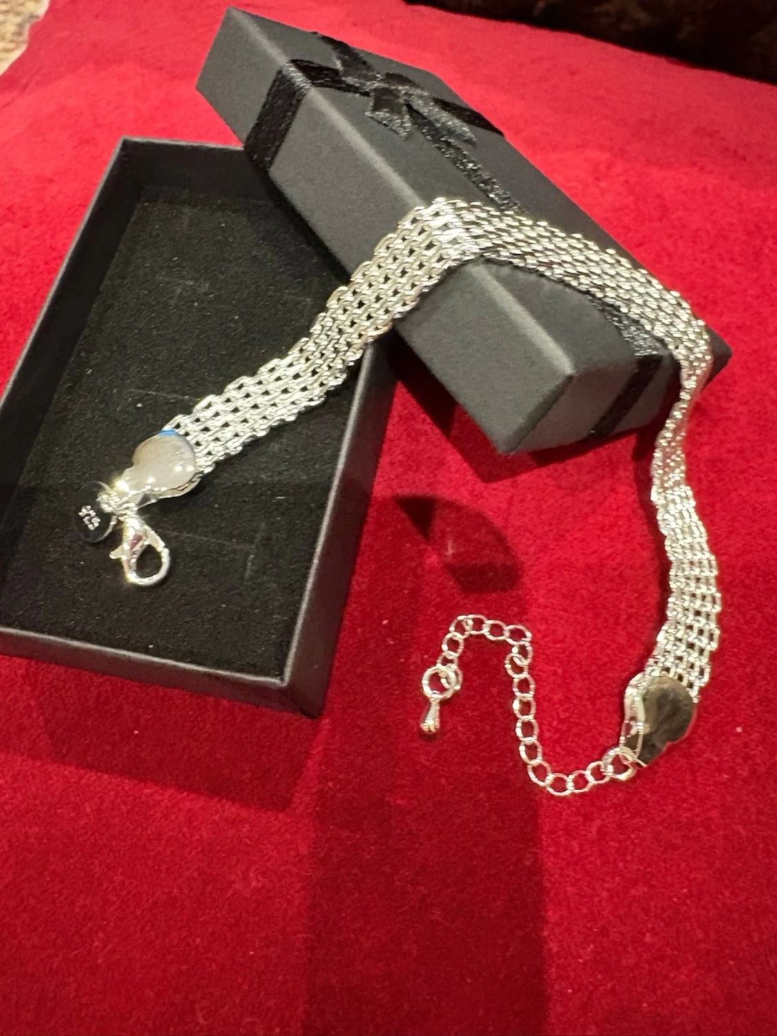 Silver armband 925 bred länkväst - 1