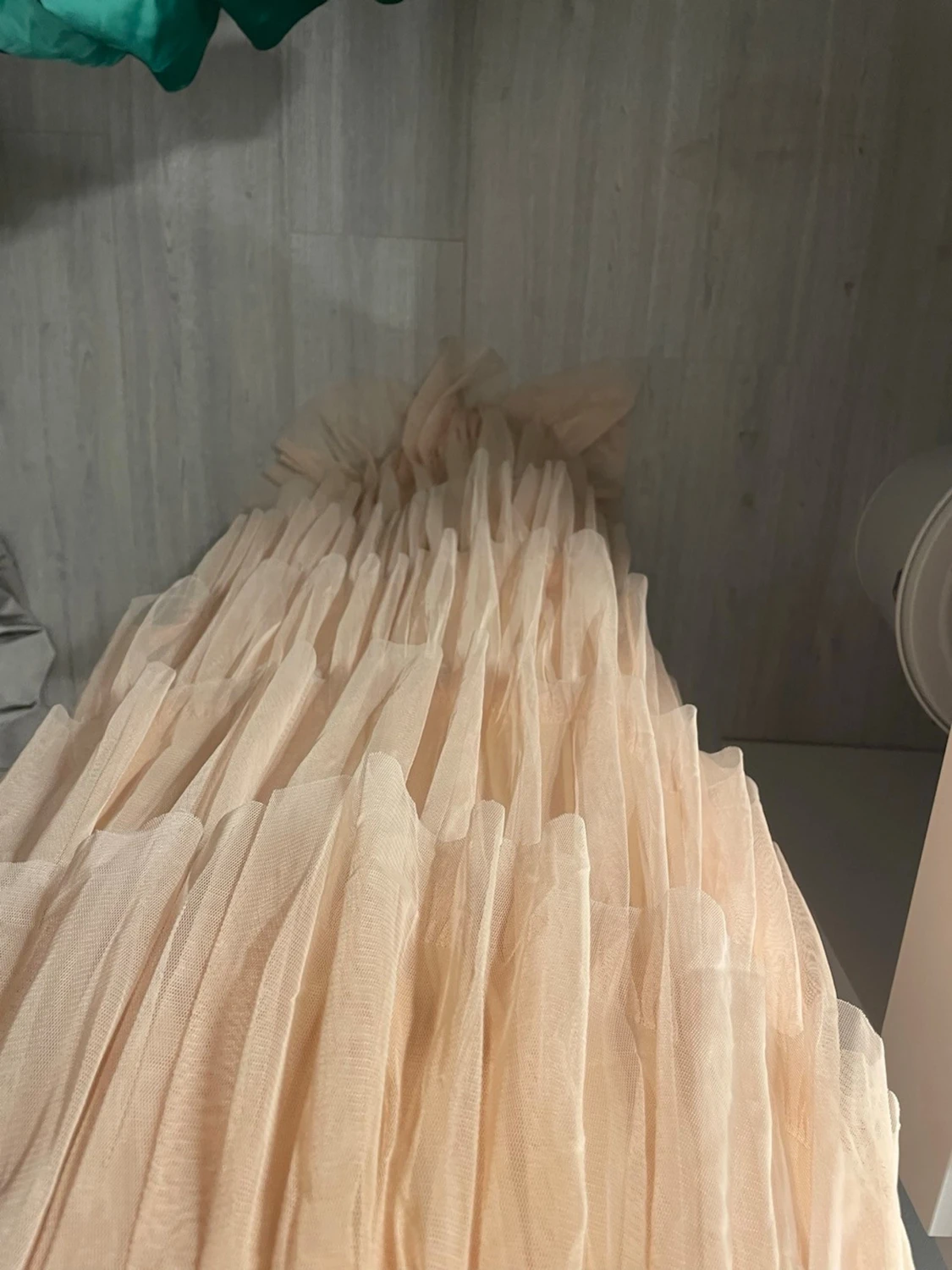 Ljusrosa långklänning oneshoulder - 2