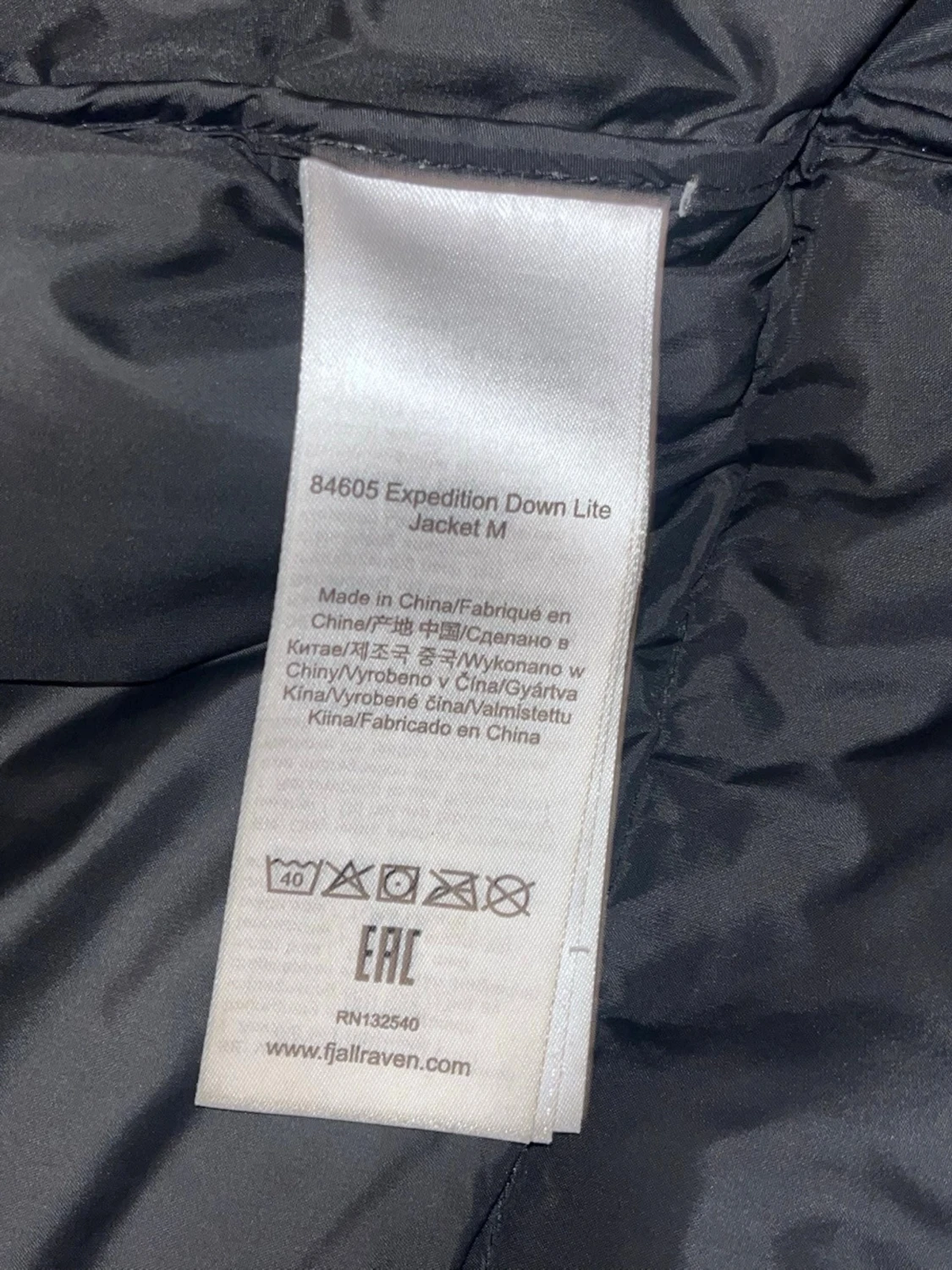 Svart Fjällräven Expedition dunjacka S - 4