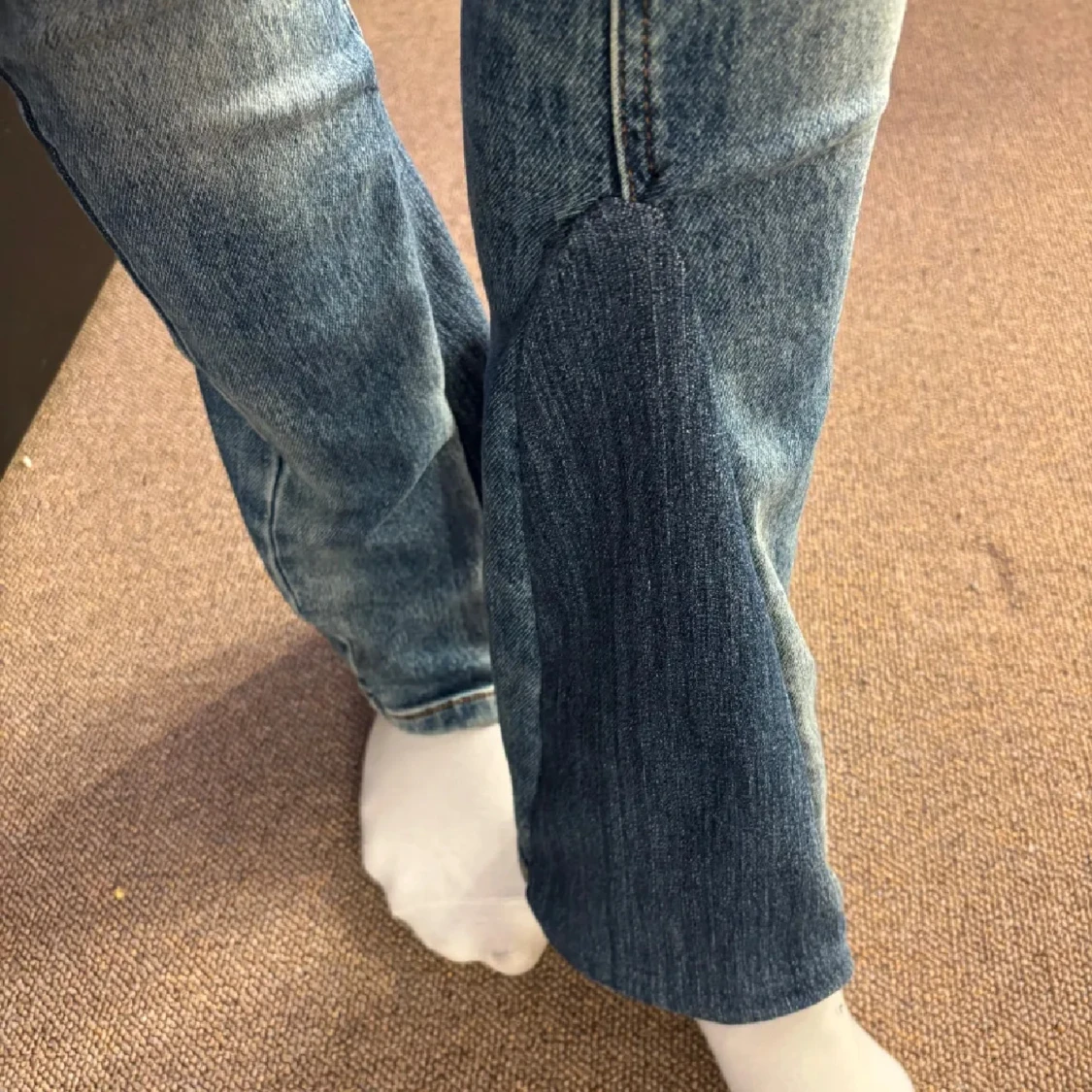 Blå bootcut jeans - 2