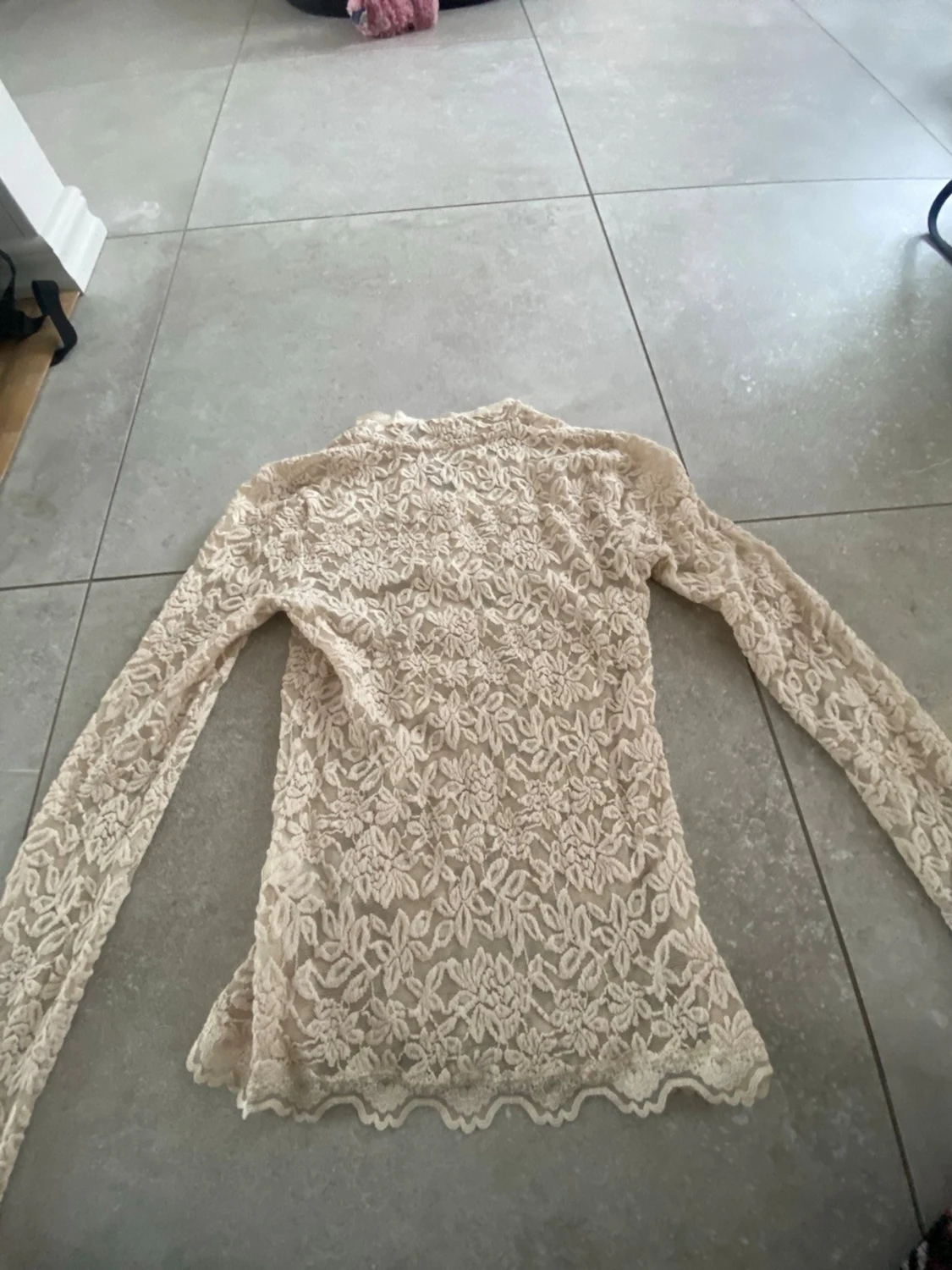 ✨ Elegant spetsblus från Rosemunde – S/XS ✨ - 1