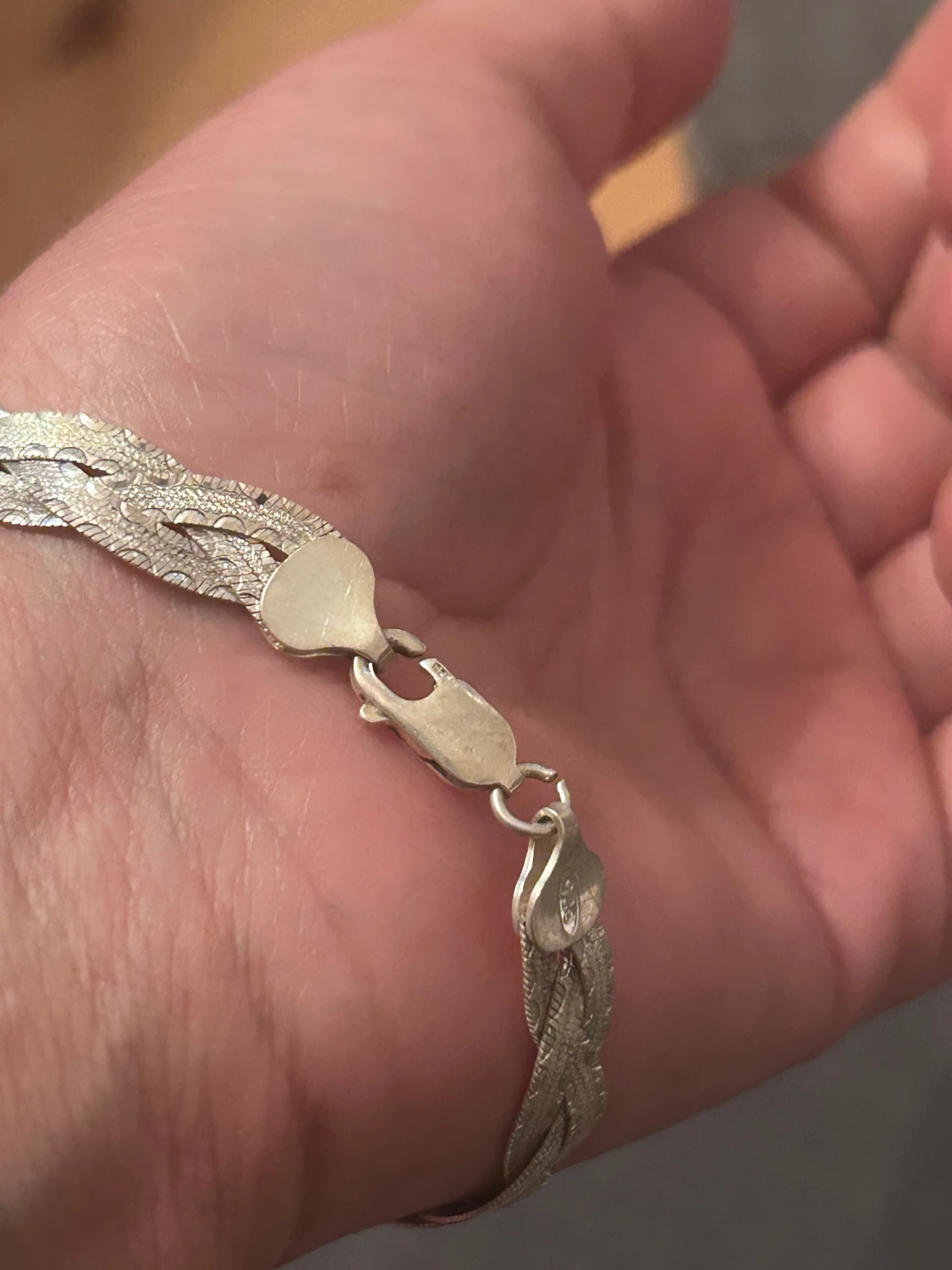 Flätat silverarmband 925 från GHA - 1