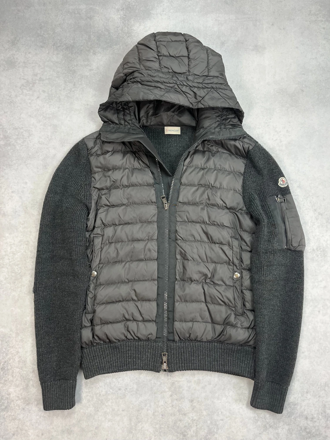 Moncler hooded cardigan jacket