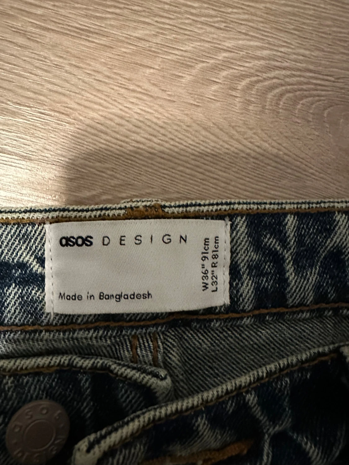 Wide jeans från ASOS Design, blå - 1