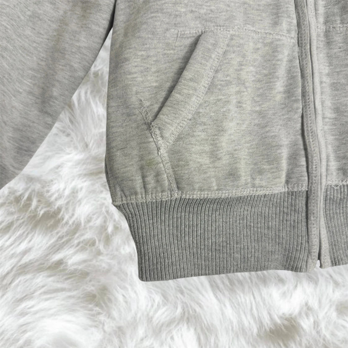 vintage y2k Abercrombie & Fitch sherpa zip up hoodie  - 5