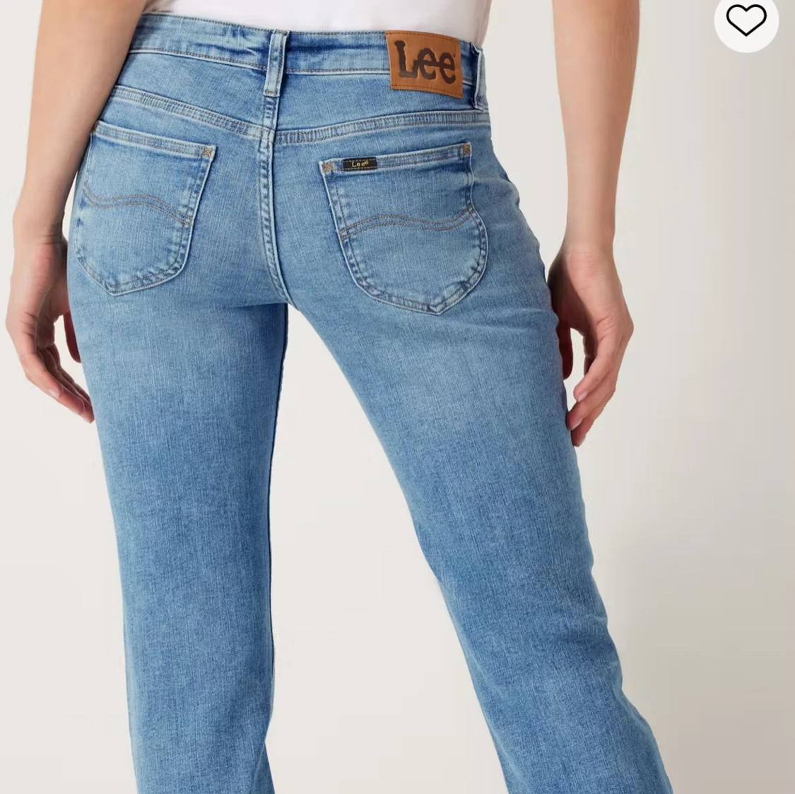 Blå bootcut jeans från Lee - 1