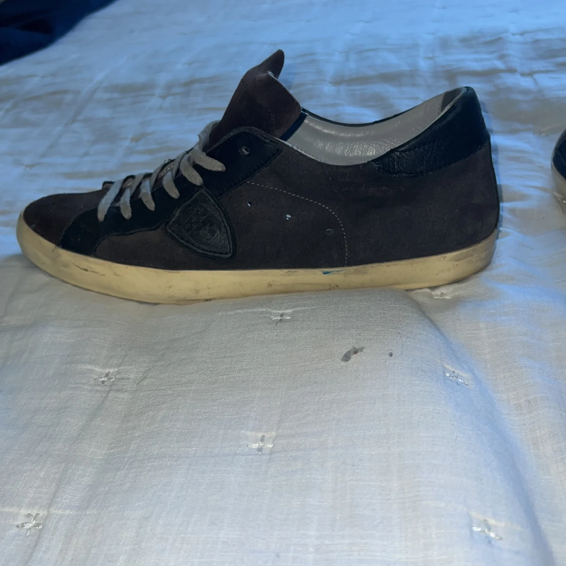 Philippe Model svarta sneakers mocka