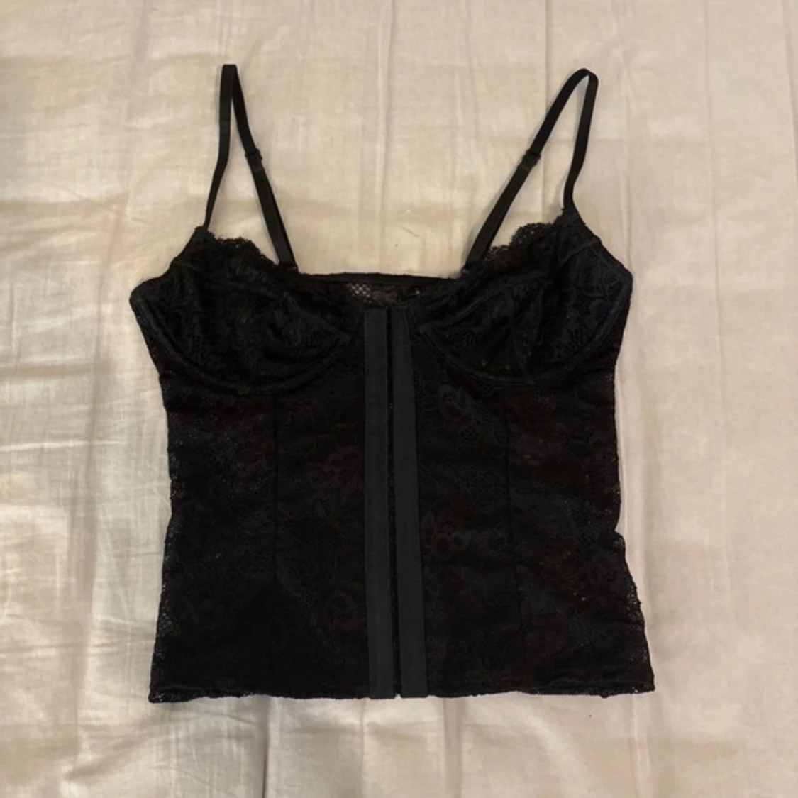 Svart korsett topp!!