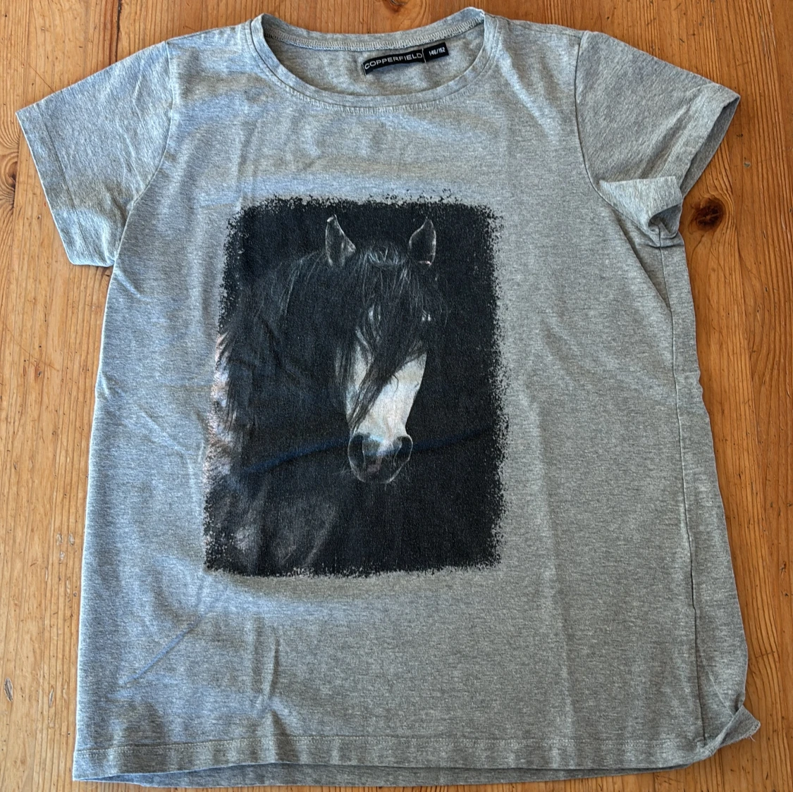 Grå t-shirt med hästmotiv Copperfield