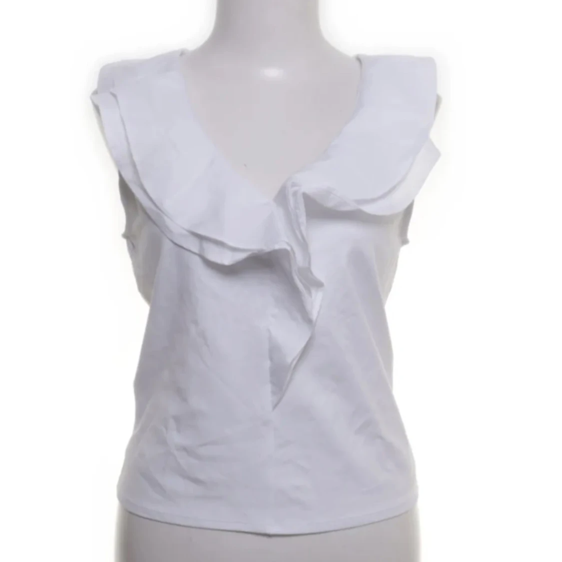 Vit volangblus från MNG XS