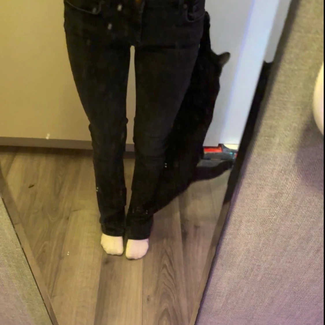 Lågmidjade bootcut jeans  - 1