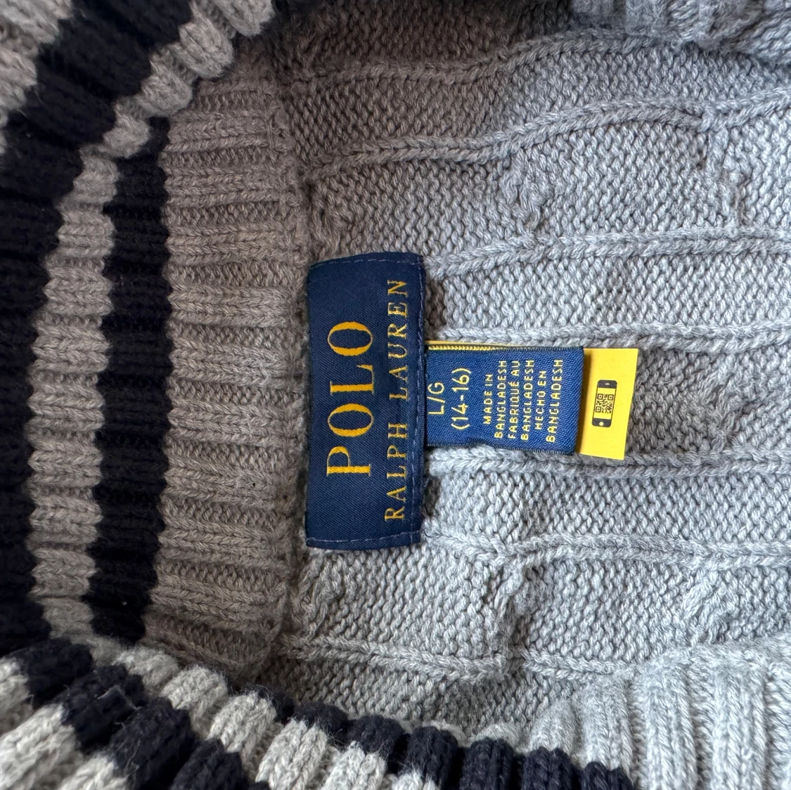 Grå stickad tröja från Polo Ralph Lauren - 1