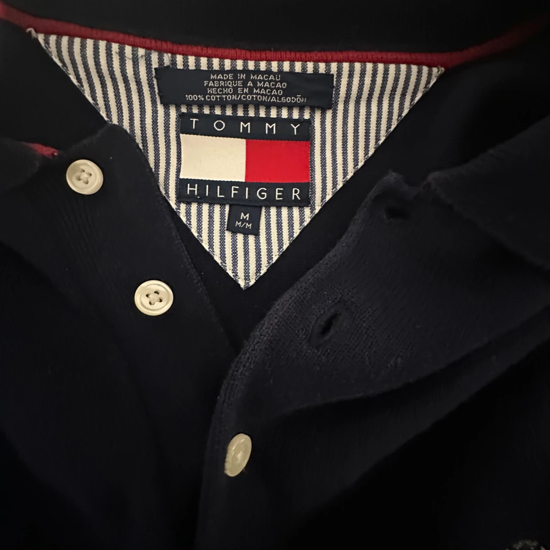 Stickad långärmad piké - 1