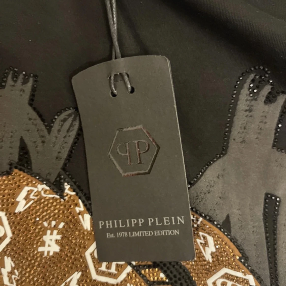 Svart Philipp Plein t-shirt med björn - 3