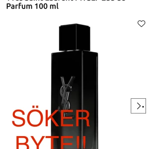 YSL Le Parfum 100 ml - Säljer/söker byte (helst parfymer men annat går också) för min YSL MYSLF EDP 100. Den är 100% äkta (köpt på taxfree köpenhamn) anledningen är att jag fick den som present men jag hade redan den. Parfymen är oöppnad. Om det önskas kan jag lösa kvittot. 