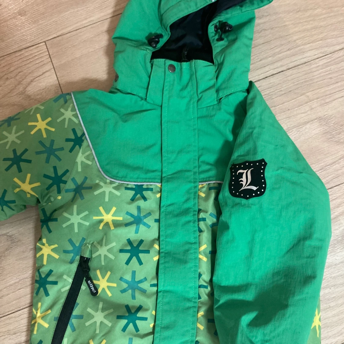 Grön mönstrad vinterjacka Lindberg - 4