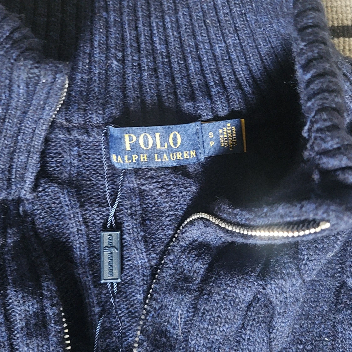 Marinblå stickad tröja Polo Ralph Lauren - 2