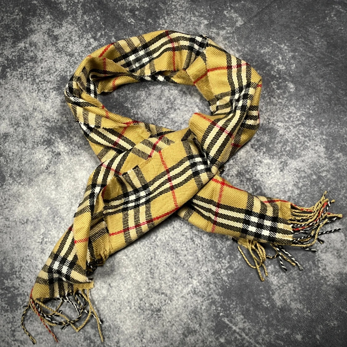 Rutig halsduk från Burberry i ull - 6